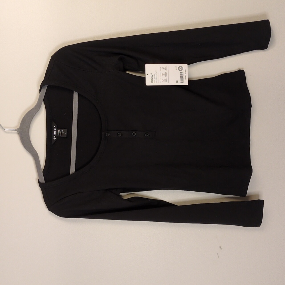 Athleta Signature Rib Henley Top